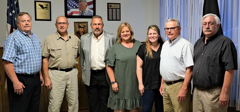 The Lloyd Republican candidates who will appear on the Republican line in November [L-R] Herb Litts III for Ulster County Legislature, Mark Elia for Town Council, Dave Plavchak for Town Supervisor, Gina Hansut for Ulster County Legislature, Tiffany Rizzo for Town Council, Eugene Rizzo for Town Justice and Rich Klotz for Town Highway Superintendent.